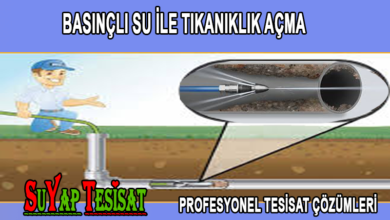 Mersin Basınçlı Su İle Tıkanıklık Açma