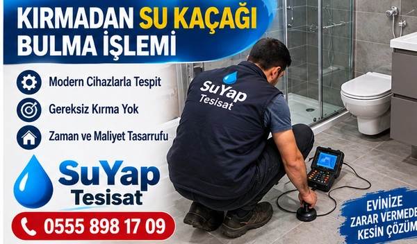 Kırmadan Su Kaçağı Bulma İşlemi