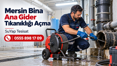 Mersin Bina Ana Gider Tıkanıklığı Açma